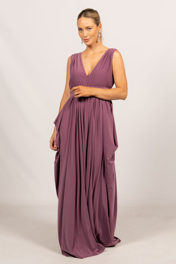 Aphrodite Maxi Dress - Eggplant