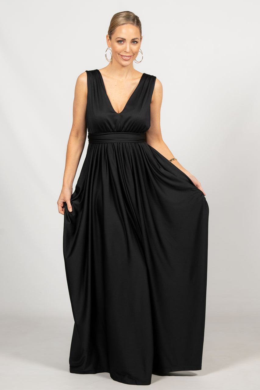 Aphrodite Maxi Dress - Black