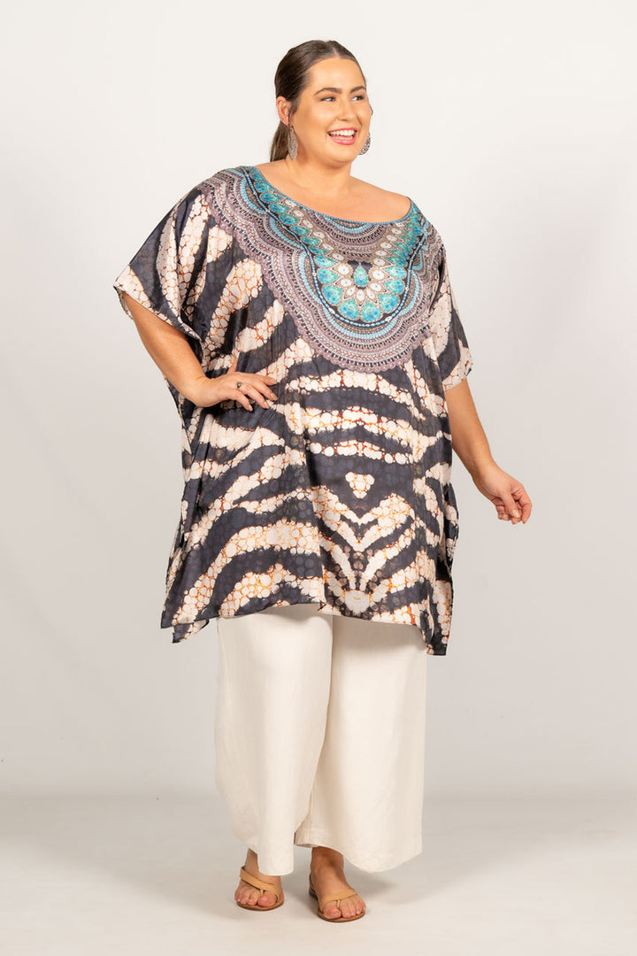 Willa Embellished Kaftan - Short