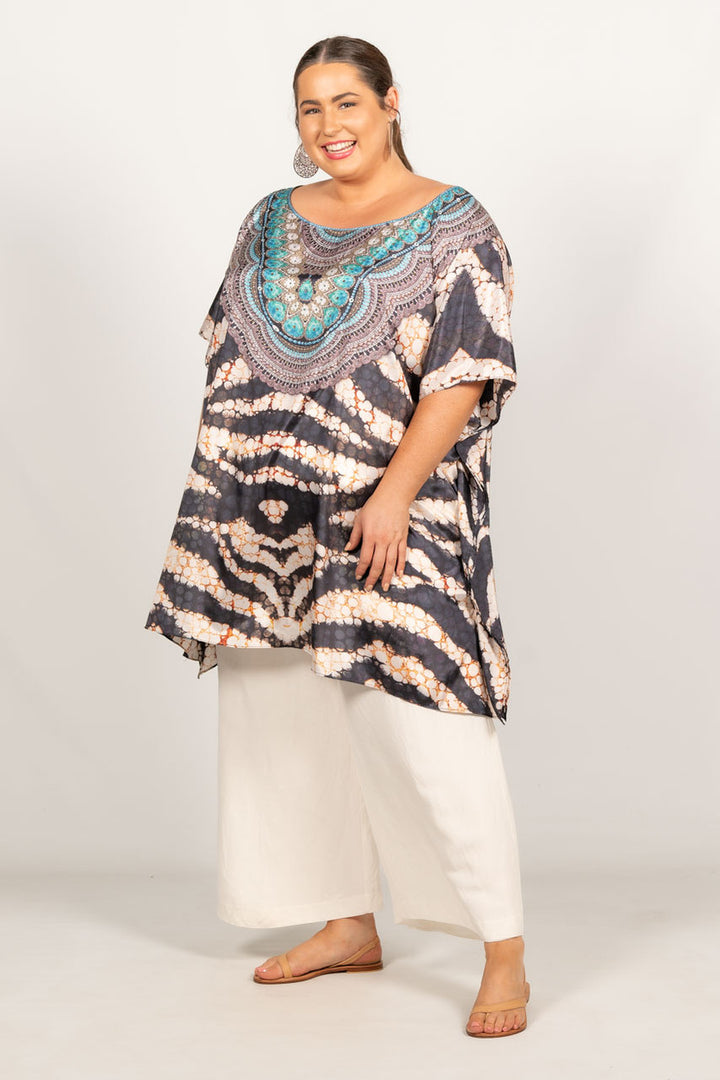 Willa Embellished Kaftan - Short