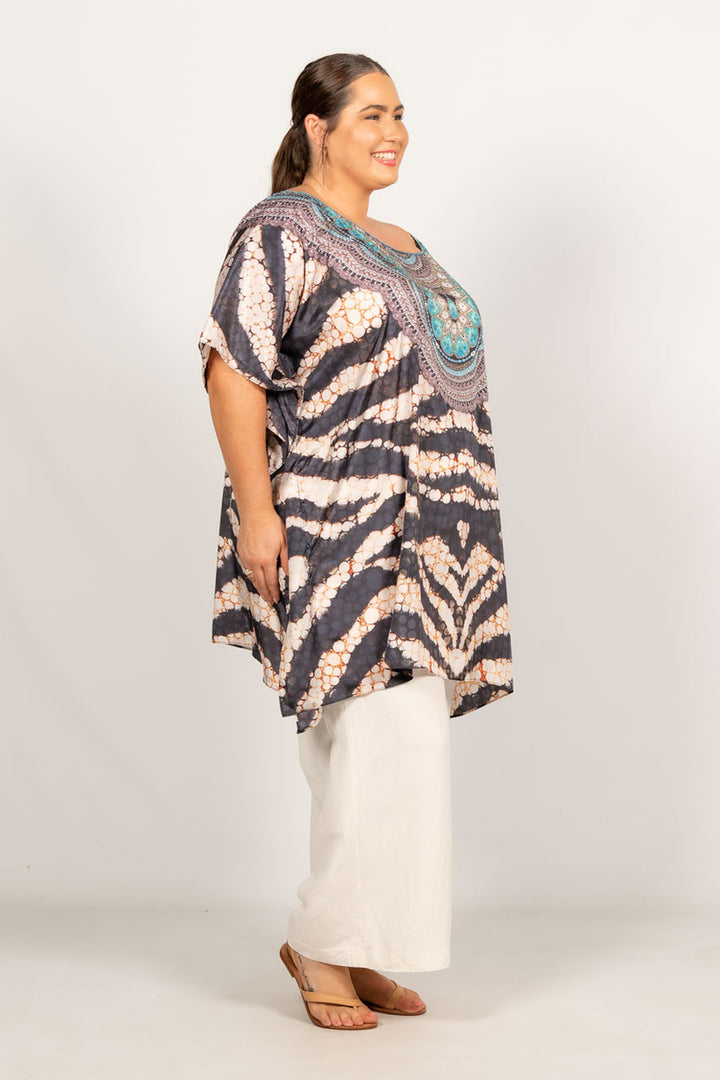 Willa Embellished Kaftan - Short