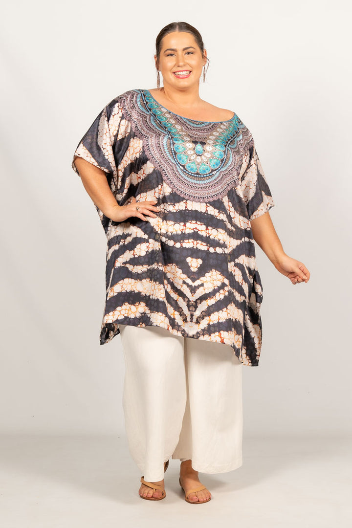 Willa Embellished Kaftan - Short