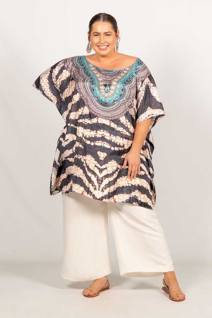 Willa Embellished Kaftan - Short