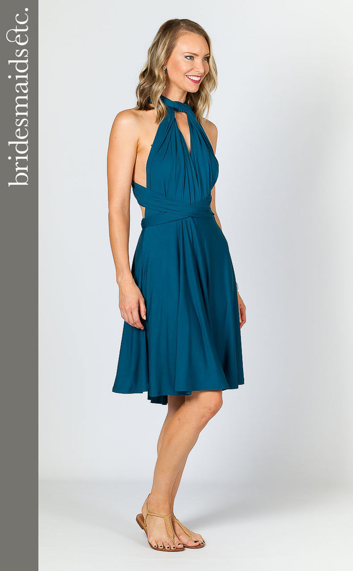 Bridesmaids Etc. Multi Way Wrap Midi - Pacific Blue