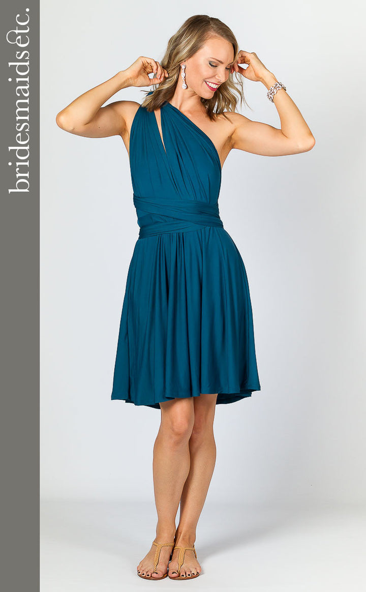 Bridesmaids Etc. Multi Way Wrap Midi - Pacific Blue