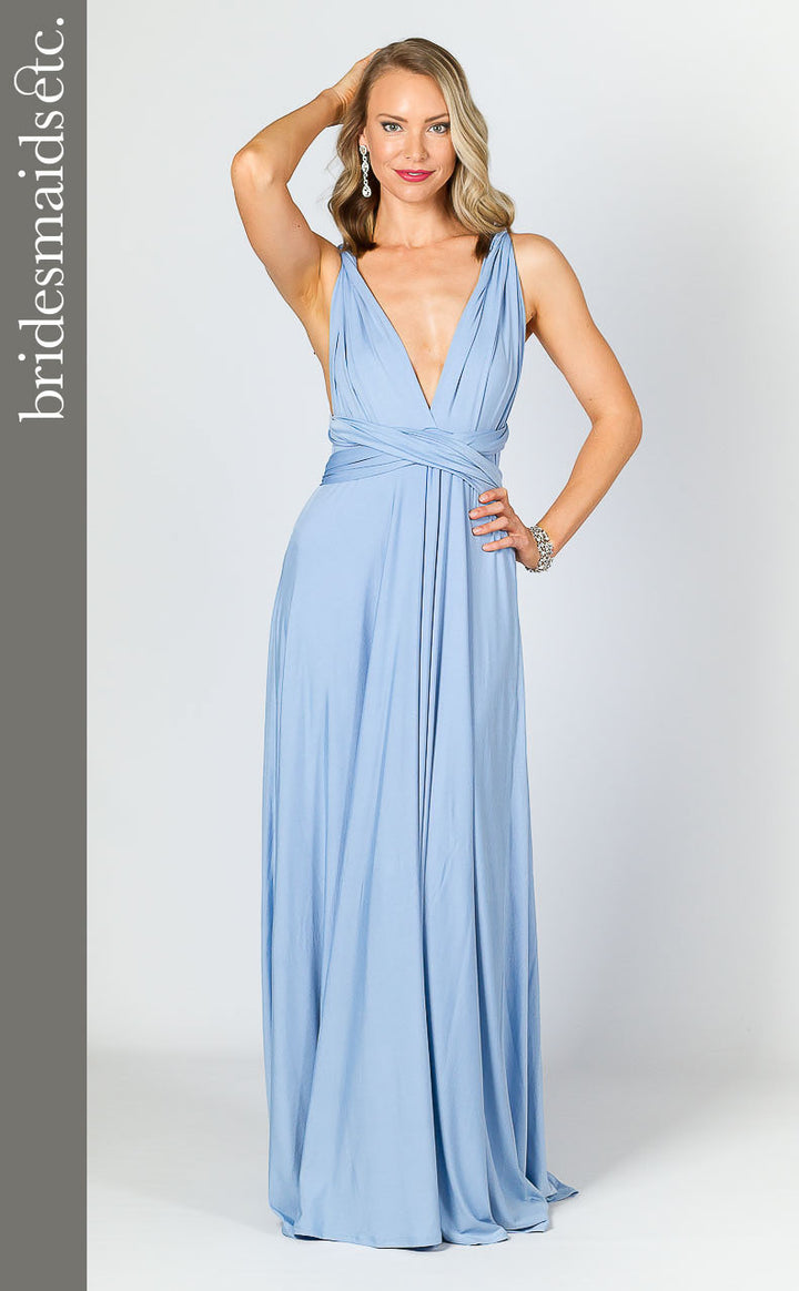 Bridesmaids Etc. Multi Way Wrap Maxi - Powder Blue