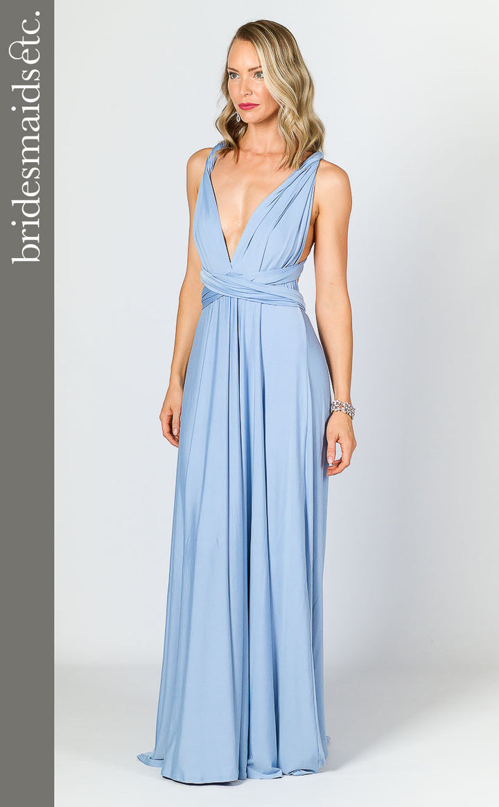 Bridesmaids Etc. Multi Way Wrap Maxi - Powder Blue
