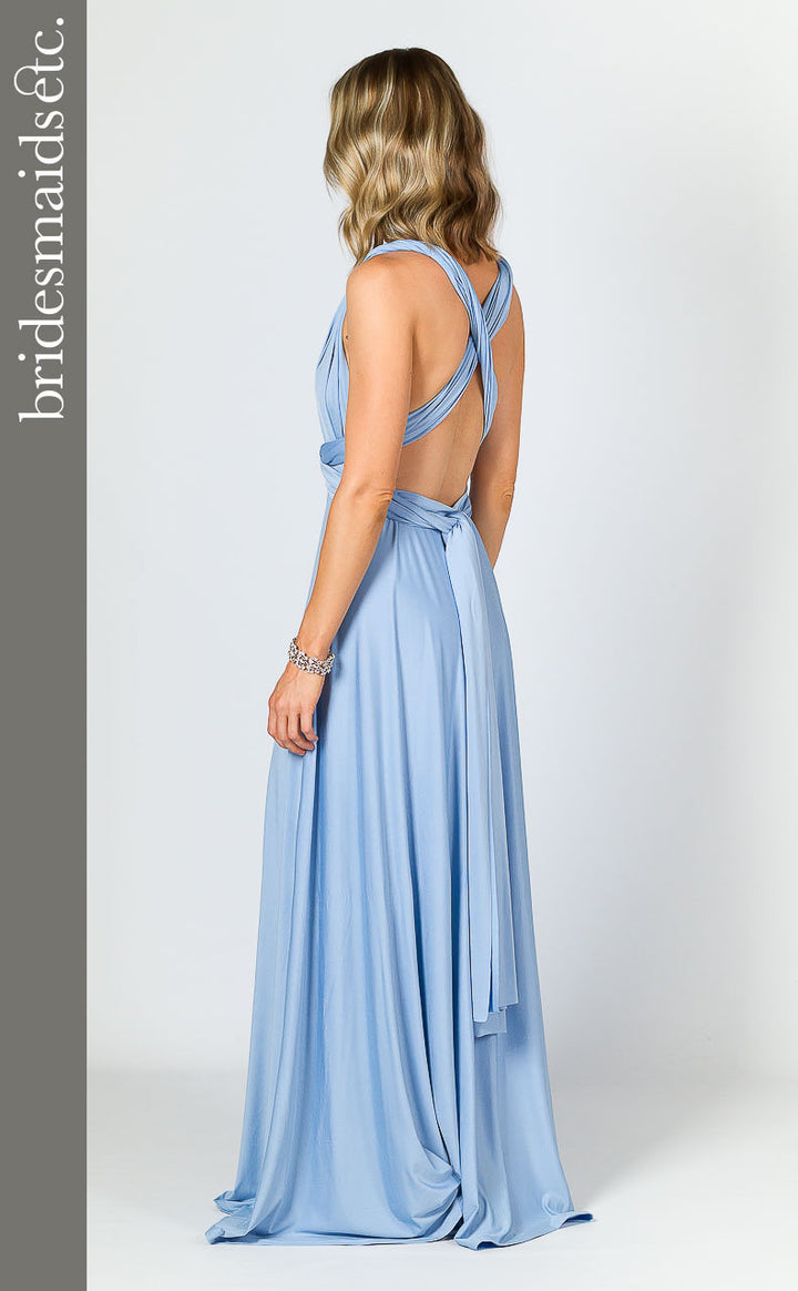 Bridesmaids Etc. Multi Way Wrap Maxi - Powder Blue