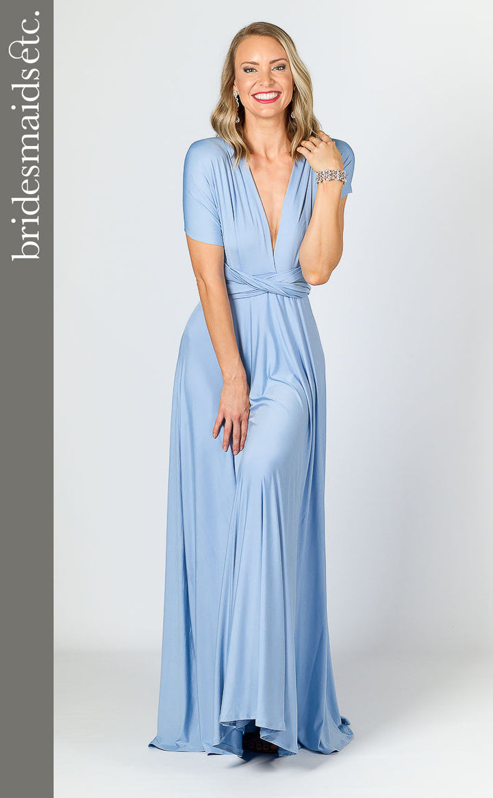 Bridesmaids Etc. Multi Way Wrap Maxi - Powder Blue