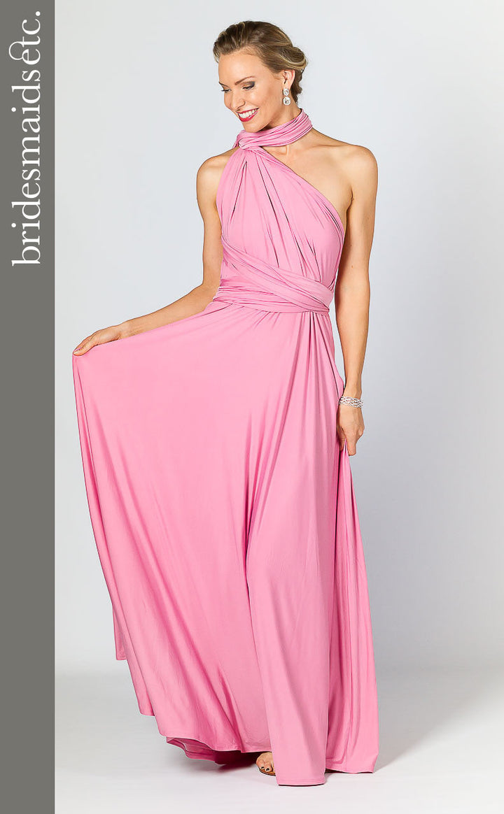 Bridesmaids Etc. Multi Way Wrap Maxi - Pink