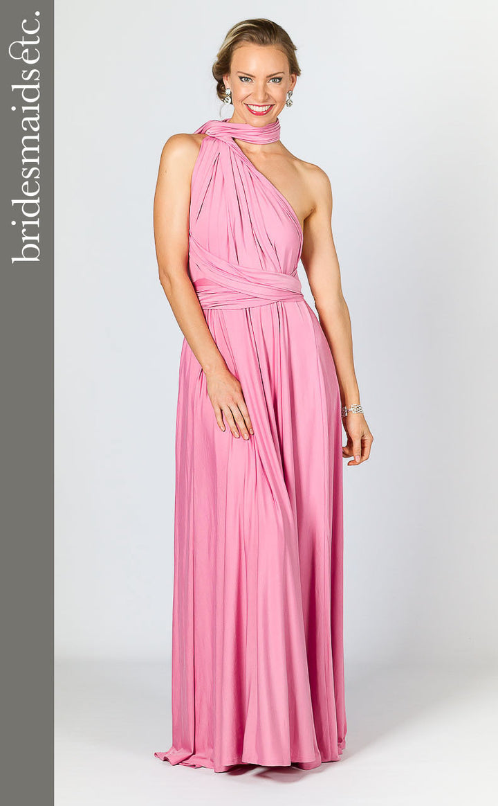 Bridesmaids Etc. Multi Way Wrap Maxi - Pink