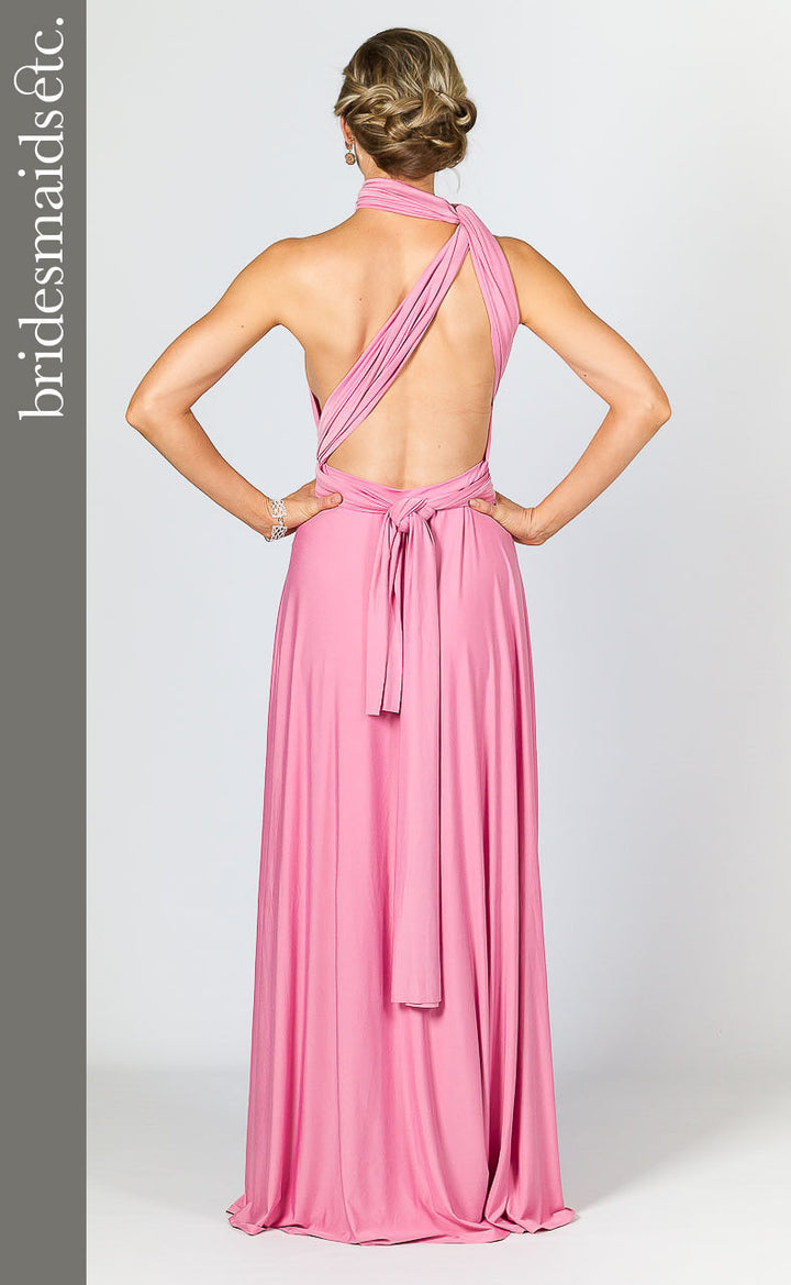 Bridesmaids Etc. Multi Way Wrap Maxi - Pink