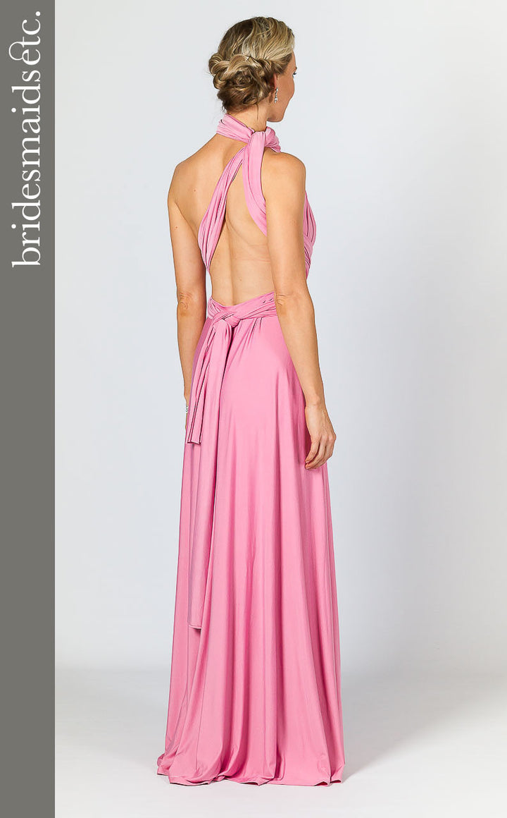 Bridesmaids Etc. Multi Way Wrap Maxi - Pink