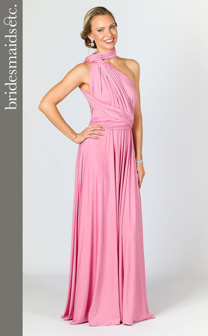 Bridesmaids Etc. Multi Way Wrap Maxi - Pink