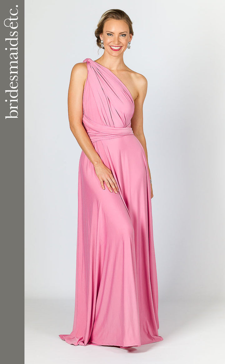 Bridesmaids Etc. Multi Way Wrap Maxi - Pink