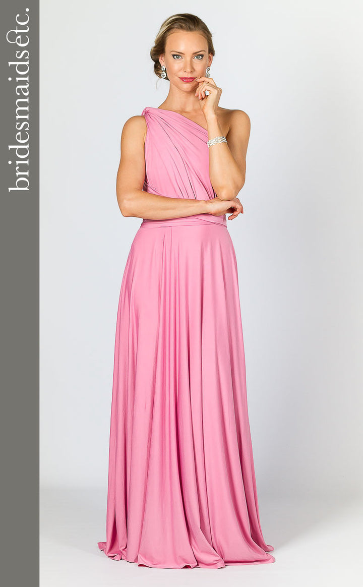 Bridesmaids Etc. Multi Way Wrap Maxi - Pink