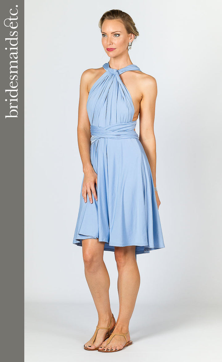 Bridesmaids Etc. Multi Way Wrap Midi - Powder Blue