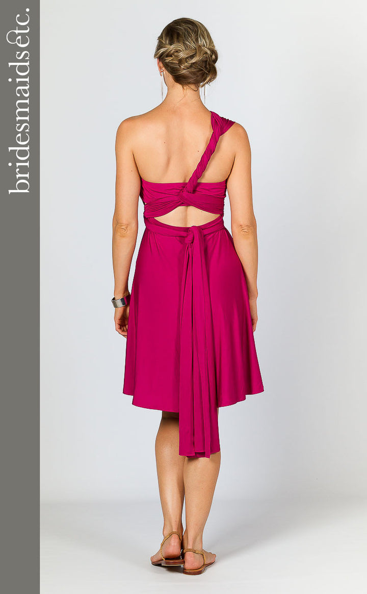 Bridesmaids Etc. Multi Way Wrap Midi - Fuchsia
