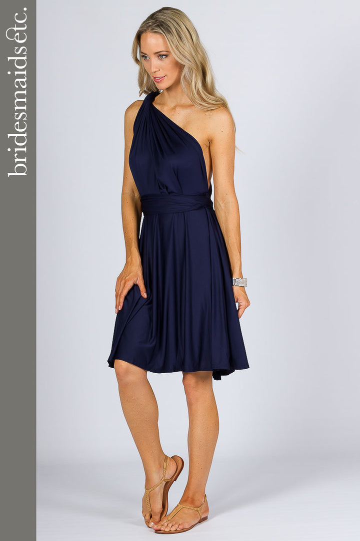 Bridesmaids Etc. Multi Way Wrap Midi - Navy