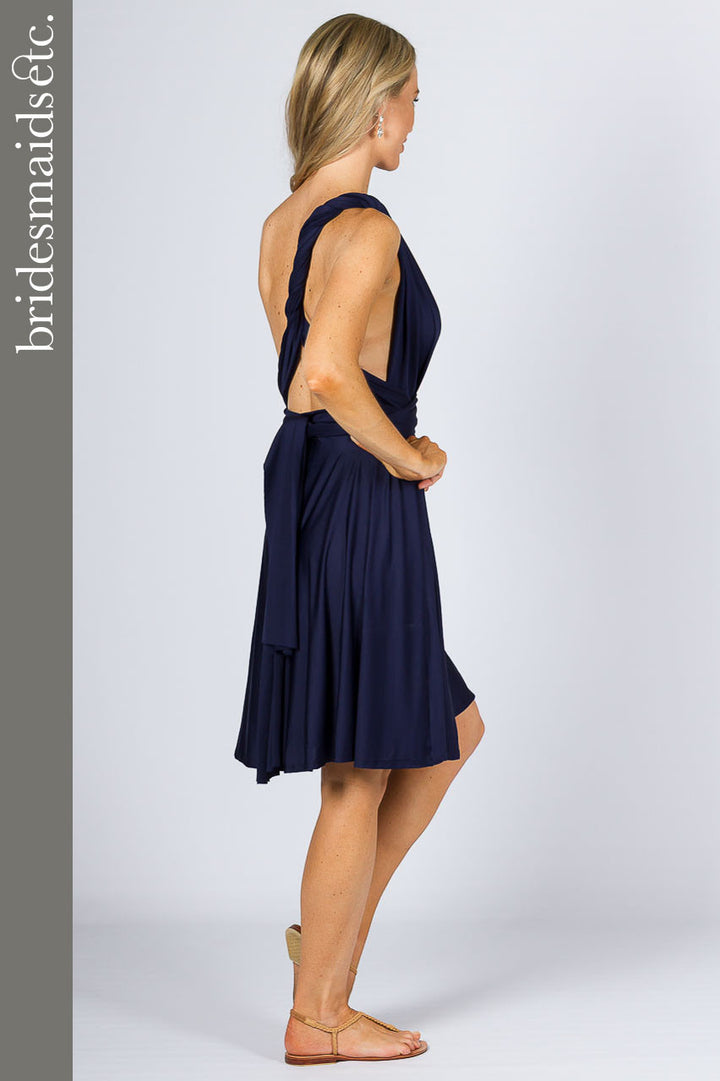 Bridesmaids Etc. Multi Way Wrap Midi - Navy