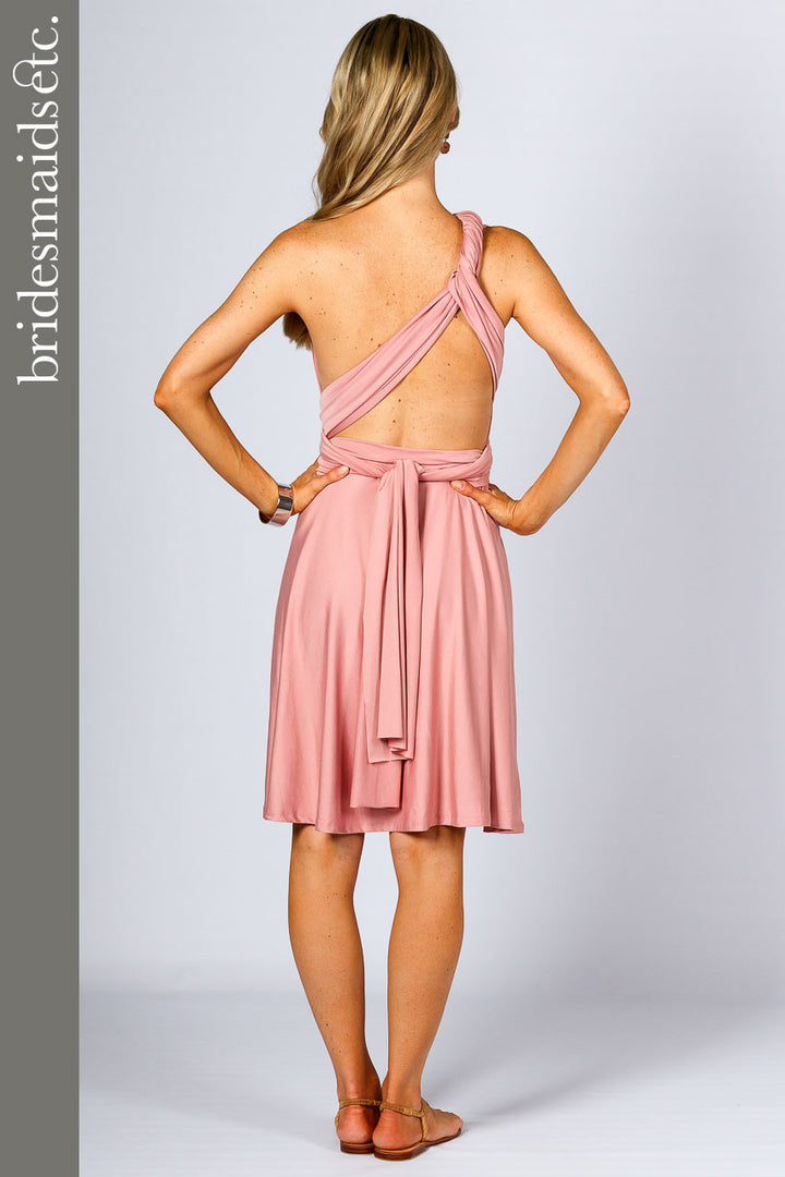 Bridesmaids Etc. Multi Way Wrap Midi - Dusty Pink