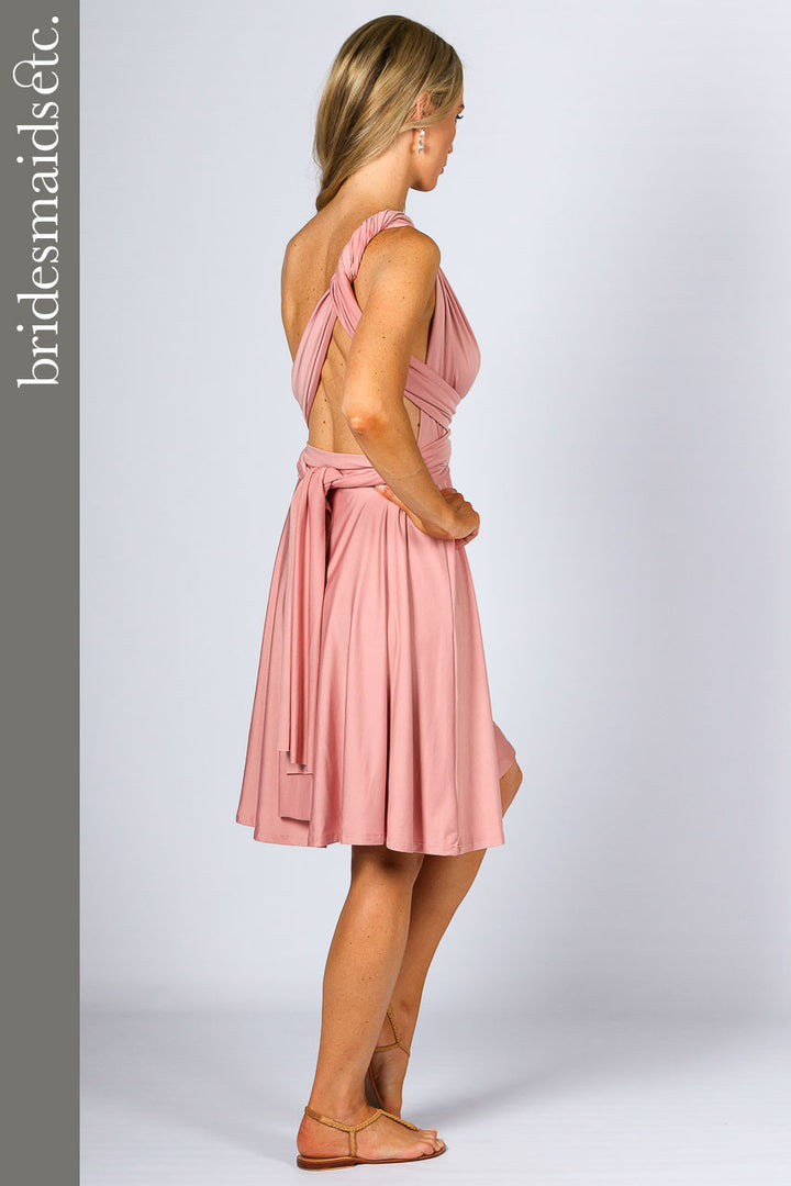 Bridesmaids Etc. Multi Way Wrap Midi - Dusty Pink