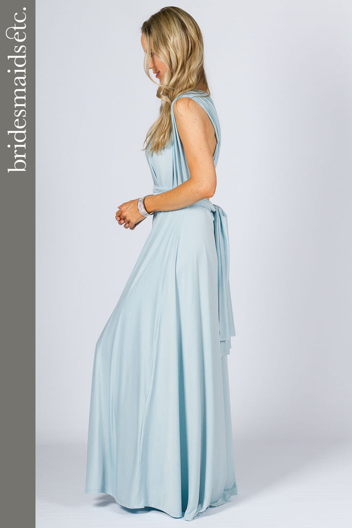 Bridesmaids Etc. Multi Way Wrap Maxi - Sky Blue