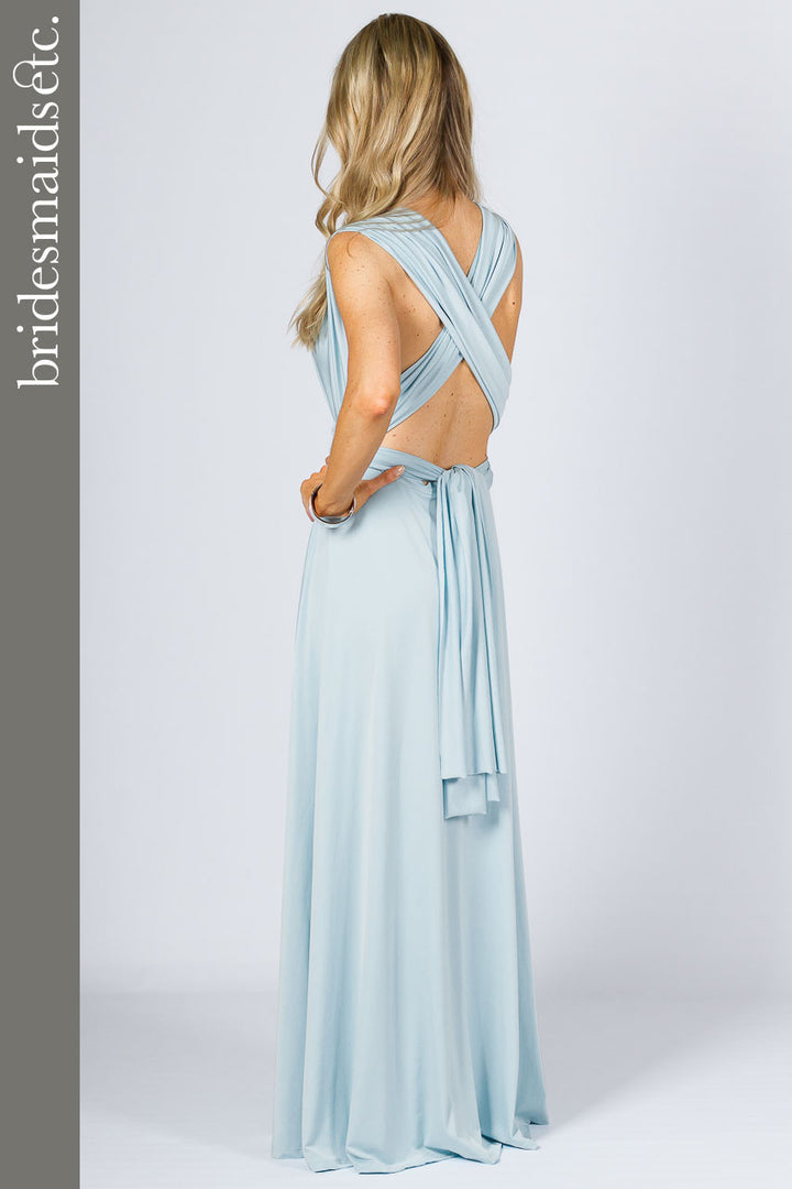 Bridesmaids Etc. Multi Way Wrap Maxi - Sky Blue