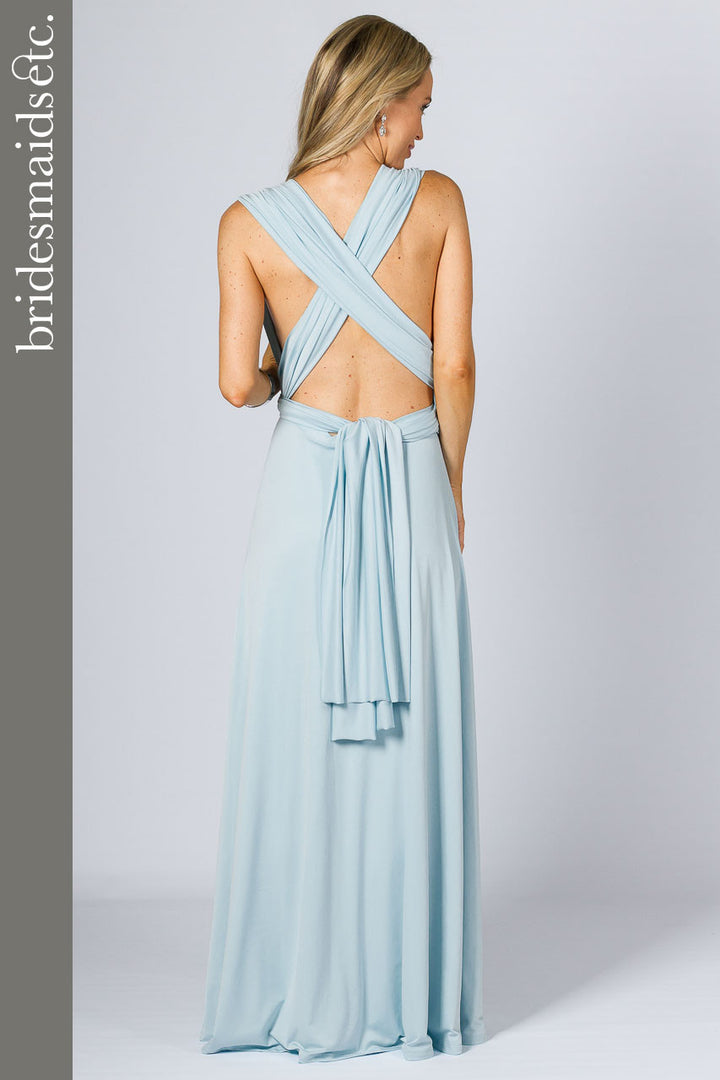 Bridesmaids Etc. Multi Way Wrap Maxi - Sky Blue