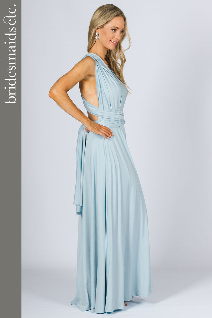 Bridesmaids Etc. Multi Way Wrap Maxi - Sky Blue
