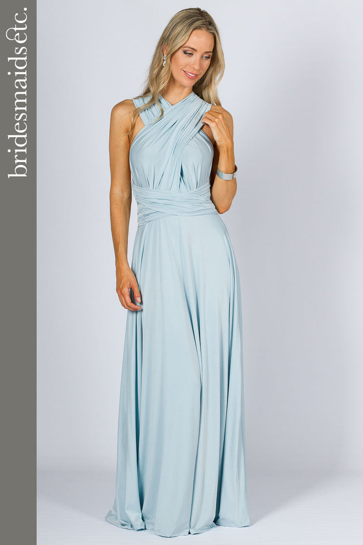 Bridesmaids Etc. Multi Way Wrap Maxi - Sky Blue