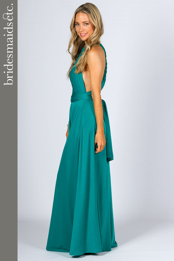 Bridesmaids Etc. Multi Way Wrap Maxi - Jade / ONLY 2 LEFT!