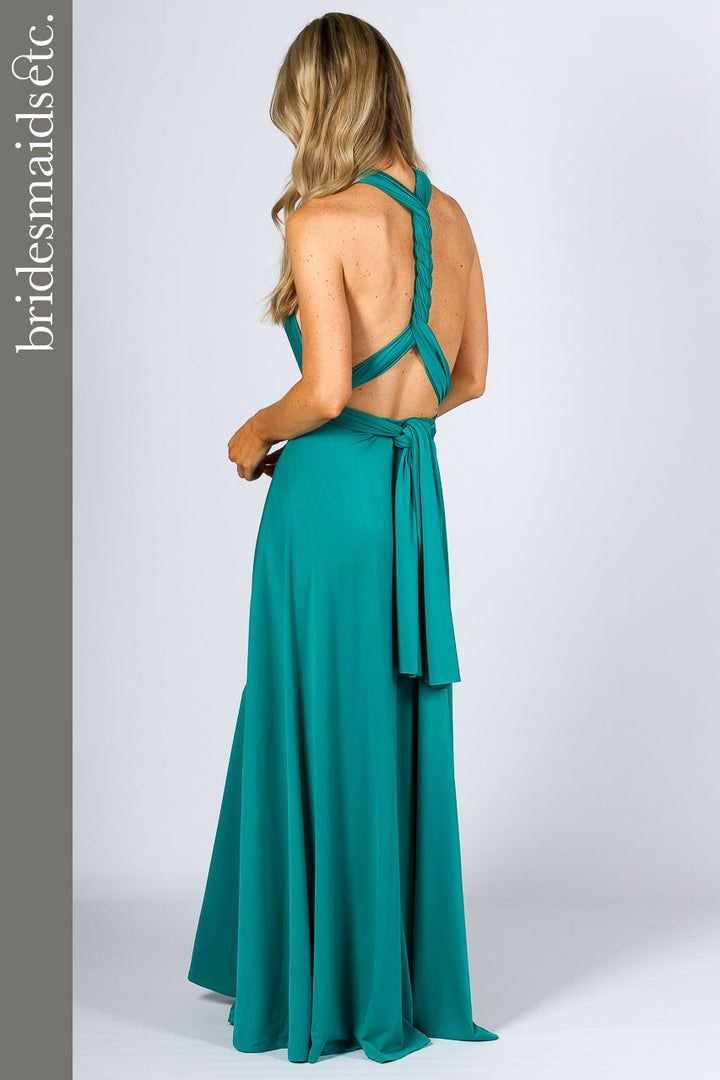 Bridesmaids Etc. Multi Way Wrap Maxi - Jade / ONLY 2 LEFT!