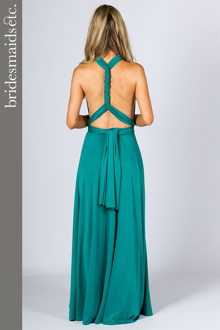 Bridesmaids Etc. Multi Way Wrap Maxi - Jade / ONLY 2 LEFT!