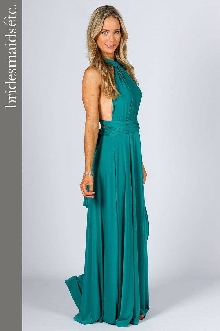 Bridesmaids Etc. Multi Way Wrap Maxi - Jade / ONLY 2 LEFT!