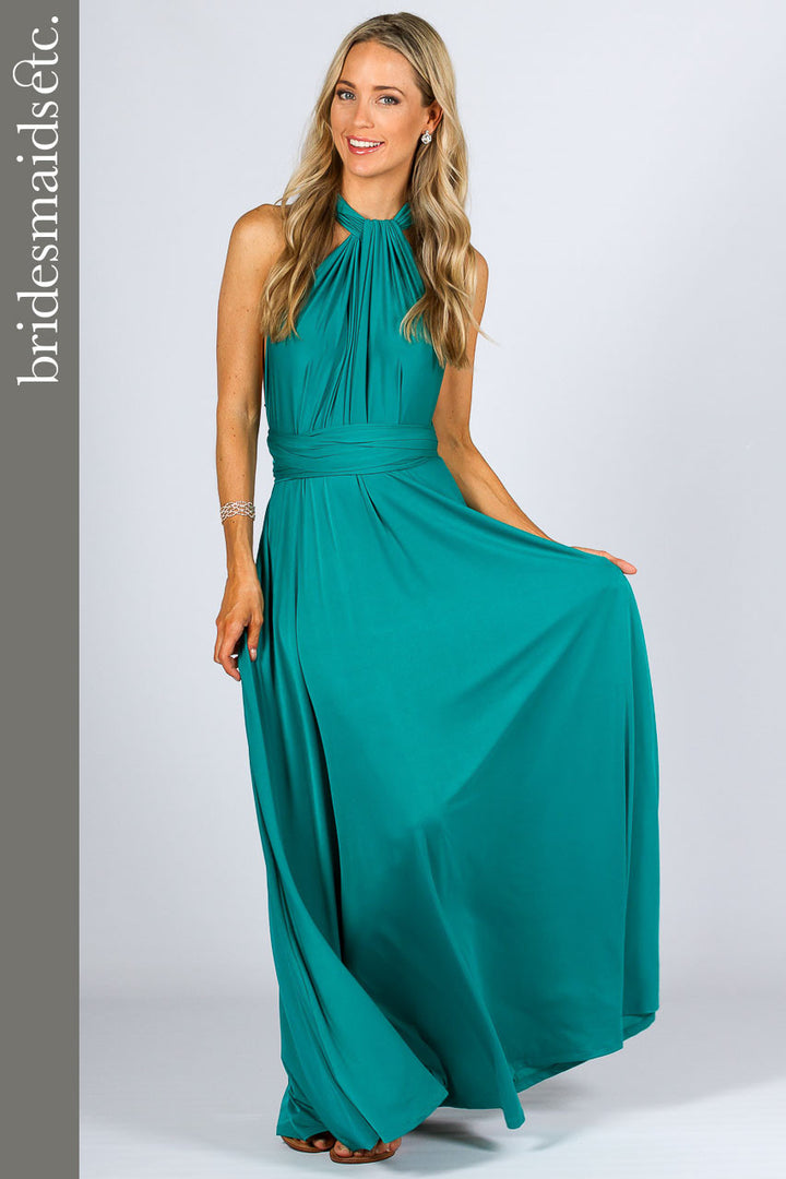 Bridesmaids Etc. Multi Way Wrap Maxi - Jade / ONLY 2 LEFT!