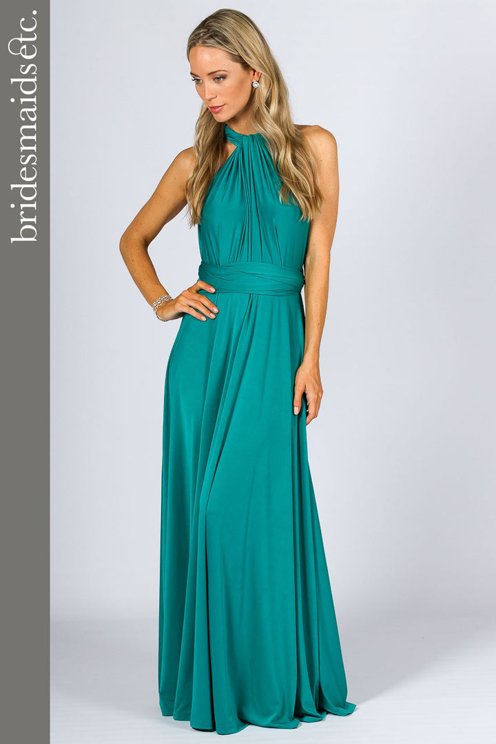 Bridesmaids Etc. Multi Way Wrap Maxi - Jade / ONLY 2 LEFT!