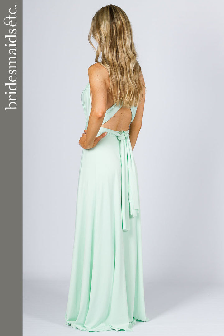 Bridesmaids Etc. Multi Way Wrap Maxi - Mint