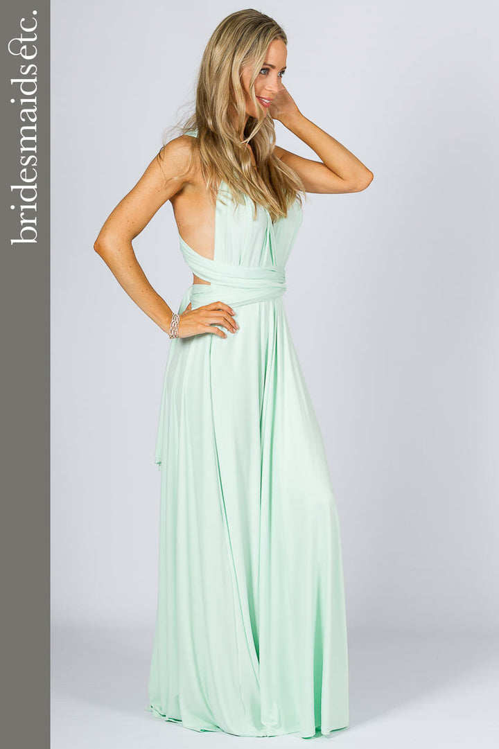 Bridesmaids Etc. Multi Way Wrap Maxi - Mint