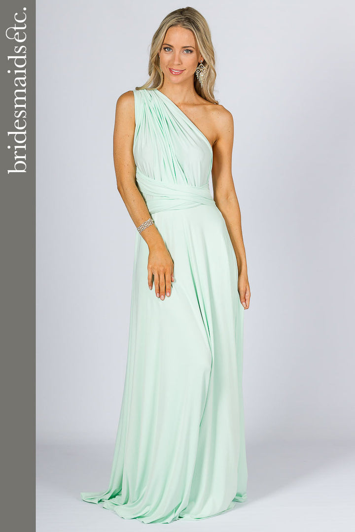 Bridesmaids Etc. Multi Way Wrap Maxi - Mint