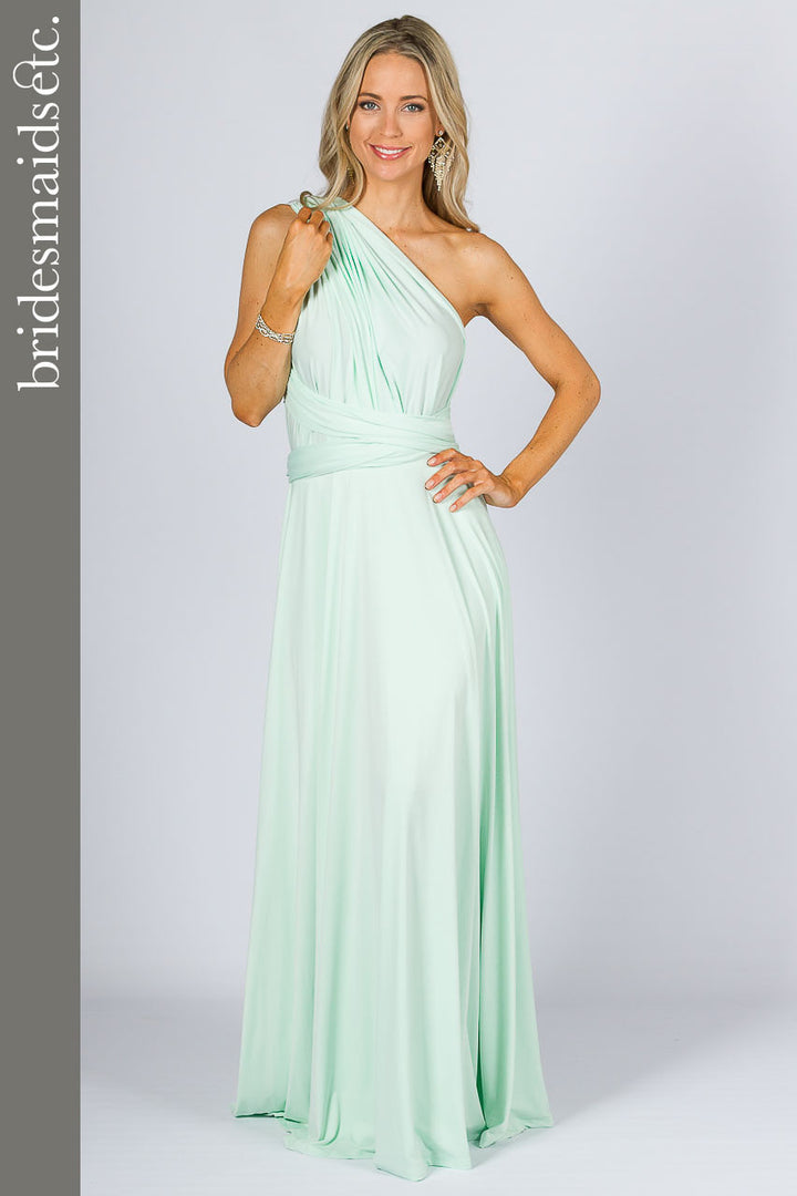 Bridesmaids Etc. Multi Way Wrap Maxi - Mint