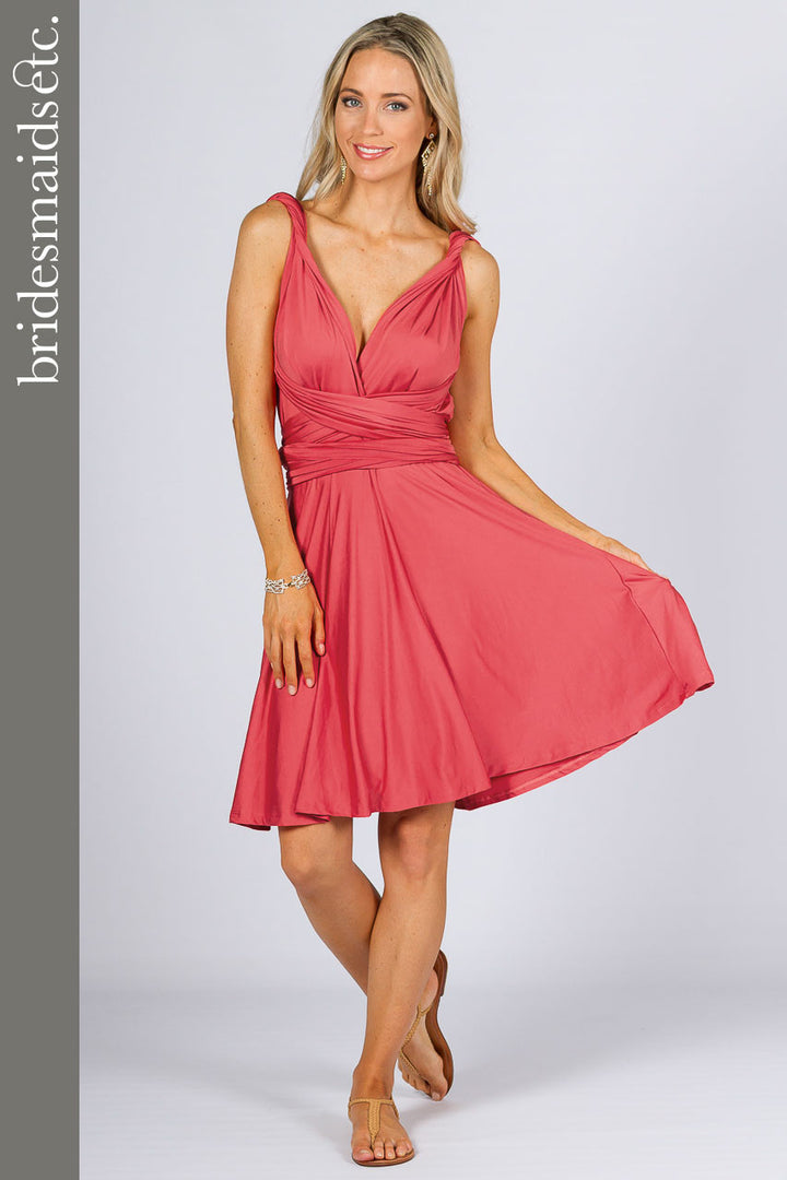 Bridesmaids Etc. Multi Way Wrap Midi - Watermelon