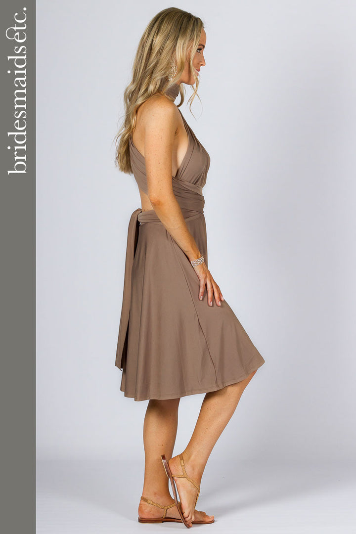 Bridesmaids Etc. Multi Way Wrap Midi - Mocha