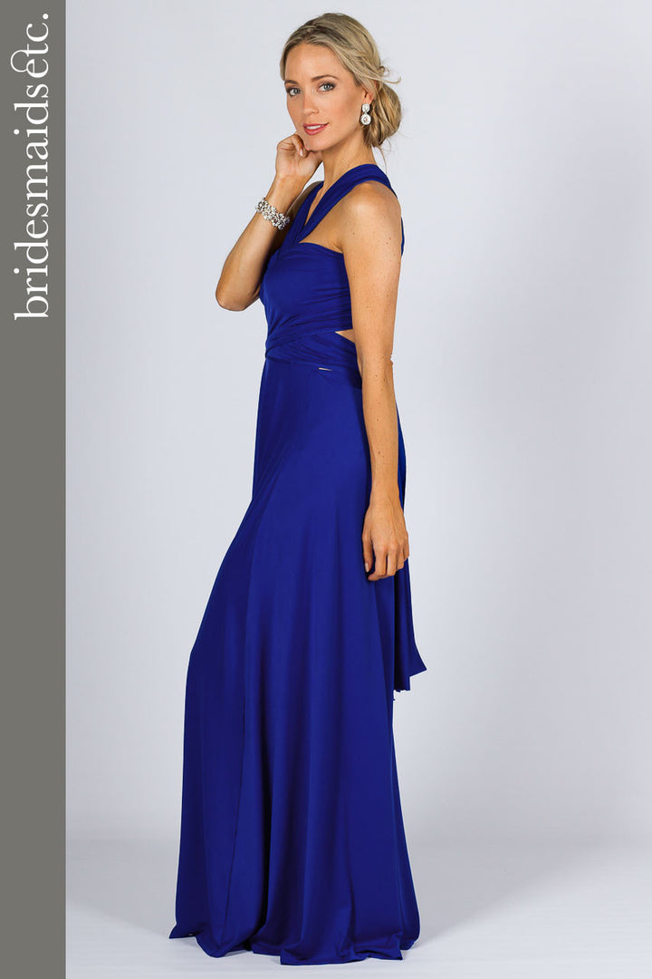 Bridesmaids Etc. Multi Way Wrap Maxi - Royal Blue / ONLY 2 LEFT!