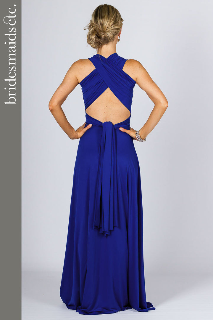 Bridesmaids Etc. Multi Way Wrap Maxi - Royal Blue / ONLY 2 LEFT!