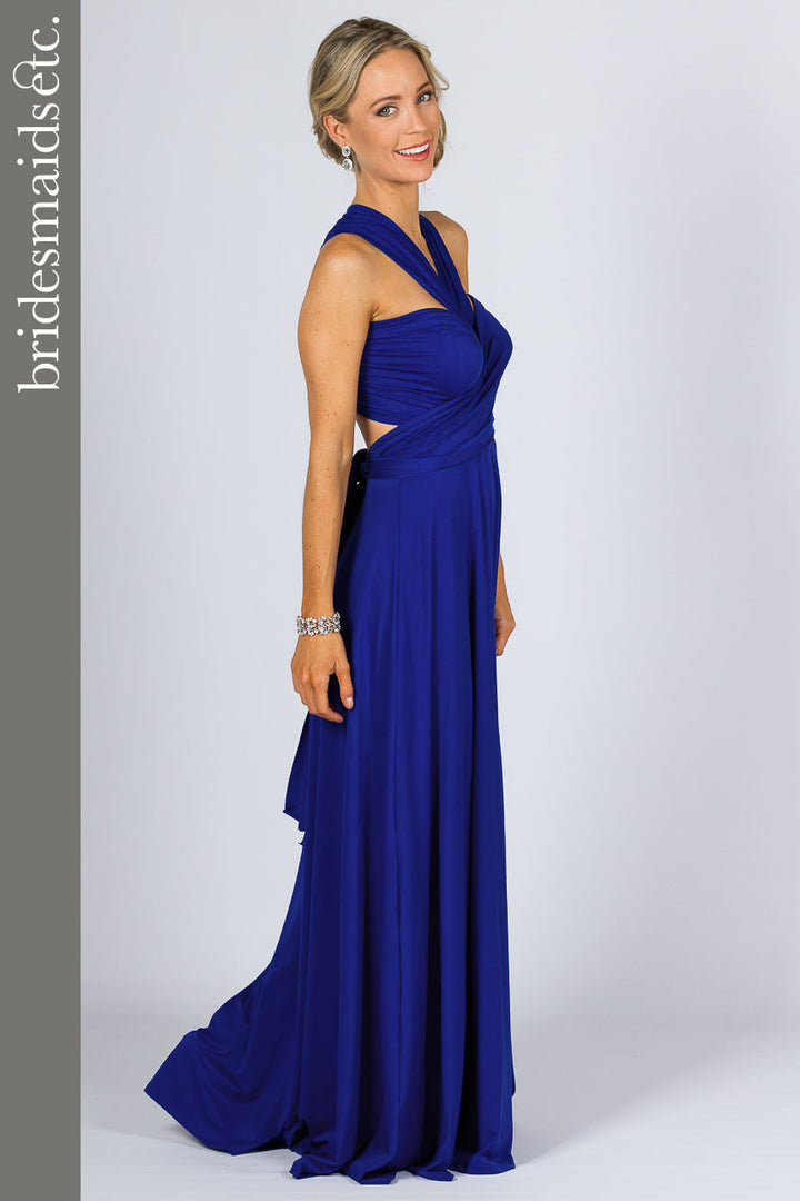 Bridesmaids Etc. Multi Way Wrap Maxi - Royal Blue / ONLY 2 LEFT!