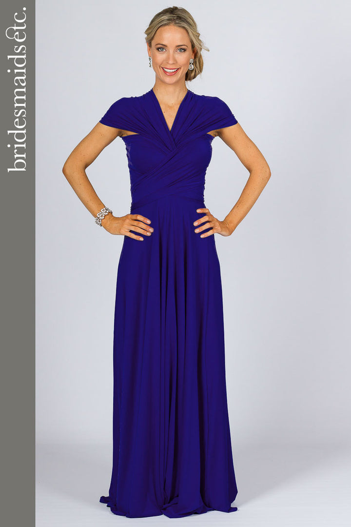 Bridesmaids Etc. Multi Way Wrap Maxi - Royal Blue / ONLY 2 LEFT!