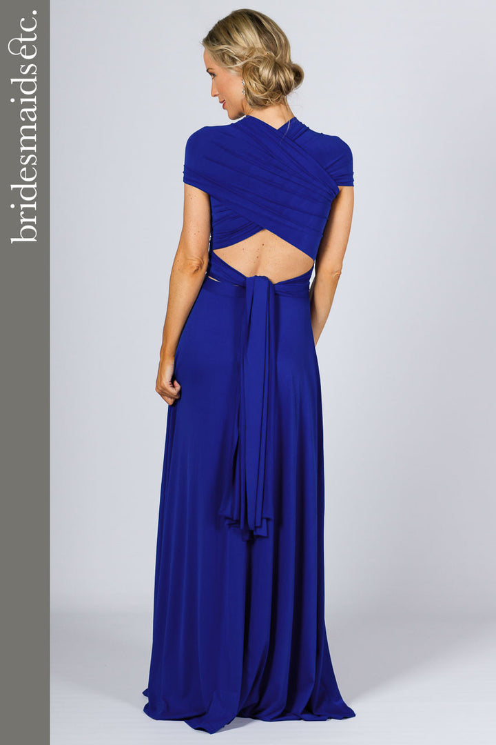 Bridesmaids Etc. Multi Way Wrap Maxi - Royal Blue / ONLY 2 LEFT!