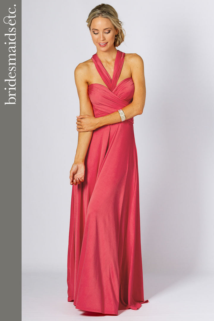 Bridesmaids Etc. Multi Way Wrap Maxi - Watermelon
