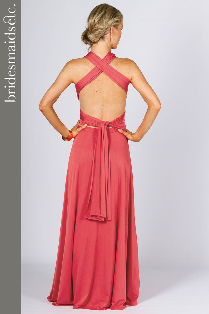 Bridesmaids Etc. Multi Way Wrap Maxi - Watermelon
